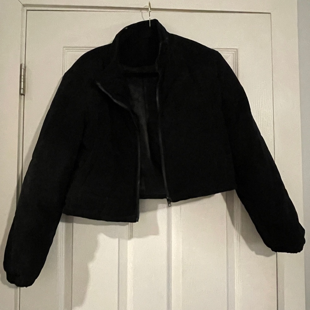 Black Cropped Jacket Medium